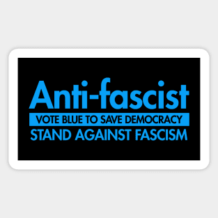 Anti-Fascist - Vote Blue to Save Democracy Sticker